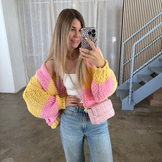 Cozy Cutie Strickjacke - Lemon Berry