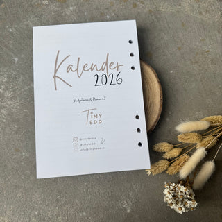 Kalender 2026 Einlagen A5 gelocht