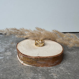 Hugging Hearts Ring | Gold