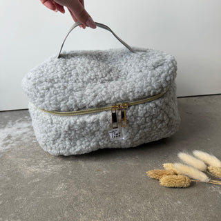 Fluffy Makeup Bag - Ice