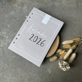 Kalender 2026 Einlagen A5 gelocht