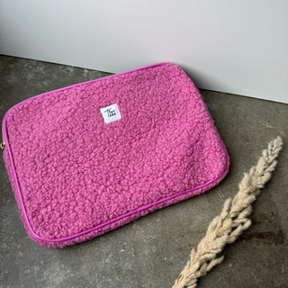 Fluffy Laptop Case - Farbe Pink