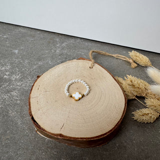 Grace Pearls Ring | Gold Weiß