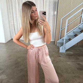 Hose Shiny Chillout - Altrosa