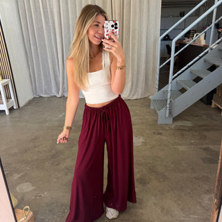 Basic Stoffhose - Bordeaux (XS-XXL)