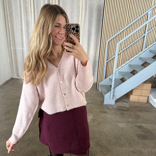 Strickjacke Shorty - Rosa (Match)