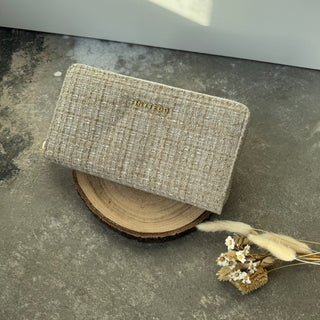 Ted Portemonnaie Big Zip - Stoff Beige