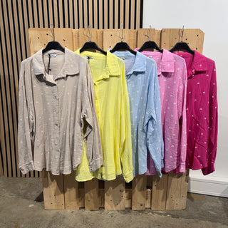 Musselinbluse Herz