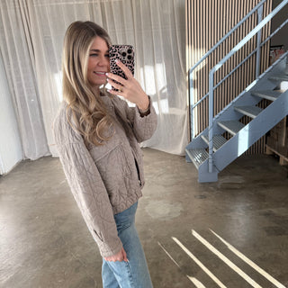 Steppjacke Spring - Taupe