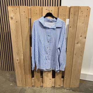 Musselinbluse Small Stripes