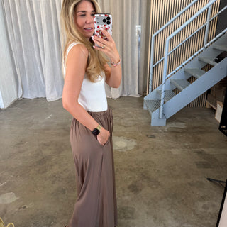 Basic Stoffhose -  Taupe (XS-XXL)