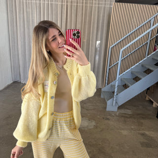 Believe Strickjacke - Butter Yellow
