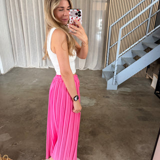 Plissee Hose - Pinky