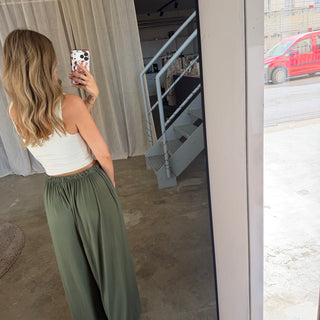 Basic Stoffhose - Olive (XS-XXL)