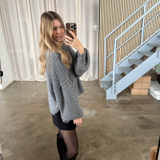 Chunky Pulli - Dunkelgrau