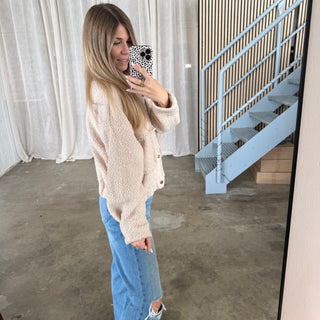 Teddy Jacke - Creme