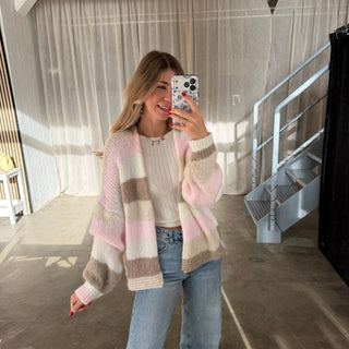 Strickjacke Leonie - Rosa