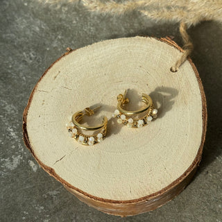 Lani Pearls Creolen | Gold