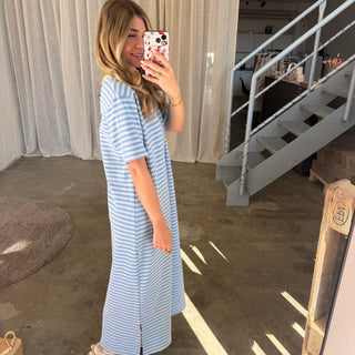 Oversize Kleid Molly - Double Blue | TALL