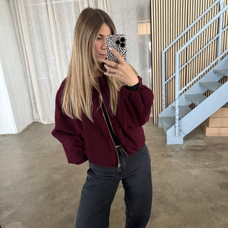 Herbst Jacke - Celine (XS-M) - Bordeaux