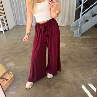 Basic Stoffhose - Bordeaux (XS-XXL)