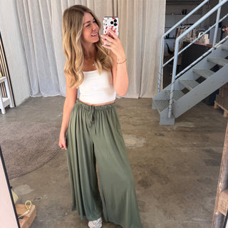 Basic Stoffhose - Olive (XS-XXL)