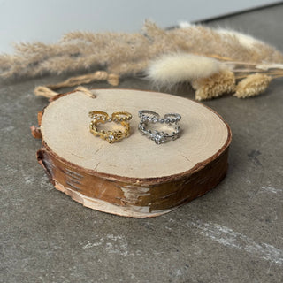 Flora Diamond Ring | Strass Gold