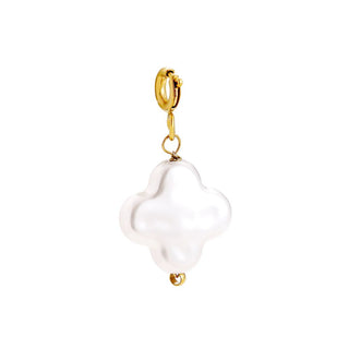 Tiny Charm Grace Pearl | Weiß Gold
