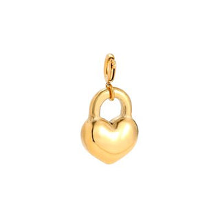 Tiny Charm Heart Lock | Gold