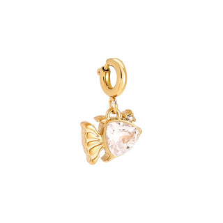Tiny Charm Tiny Fish | Strass Gold