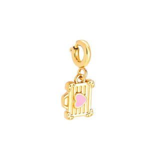 Tiny Charm Suitcase | Gold