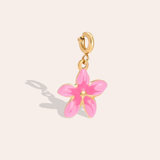 Tiny Charm Pink Flora | Gold