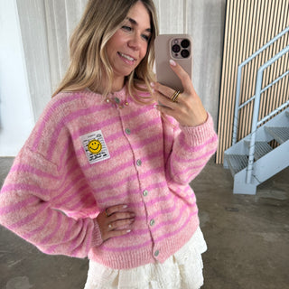Smile Strickjacke - Rosa x Pink