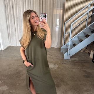 Oversize Kleid Molly - Olive