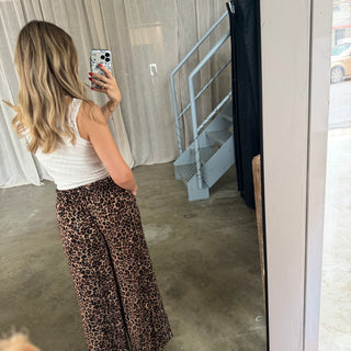 Basic Stoffhose Leo Edition - Coffee