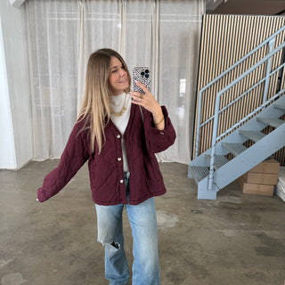 Steppjacke Bordeaux