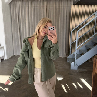 Cord Jacke - Olive