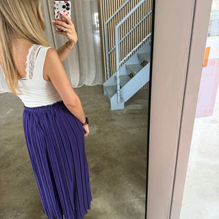 Plissee Hose - Lila