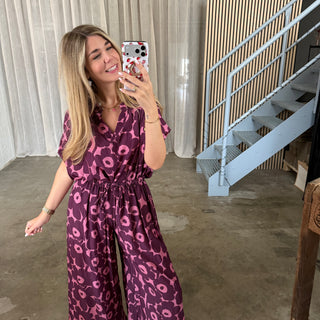 Bluse Amalfi Bloom - Berry