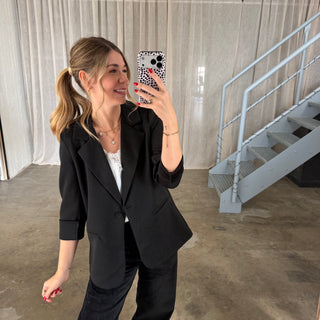 Normalsize Blazer - Schwarz