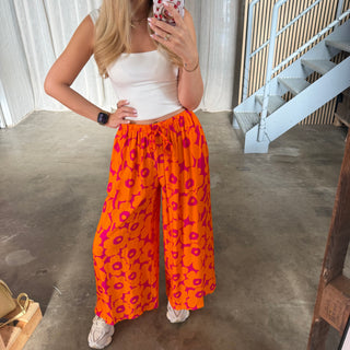 Sommerhose Amalfi Bloom - Orange