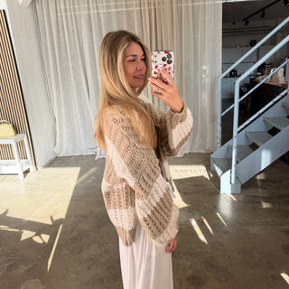 Strickjacke Lima - Beige