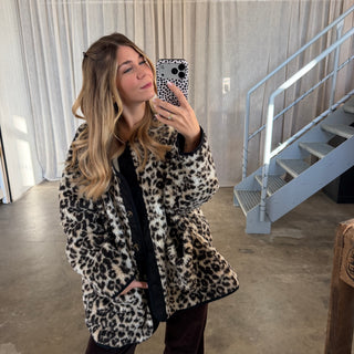 Oversized Teddy Jacke - LeoLeo