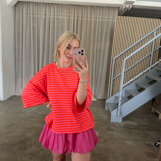 Oversize T-Shirt Solei - Pink x Orange