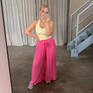 Plissee Hose - Pinky
