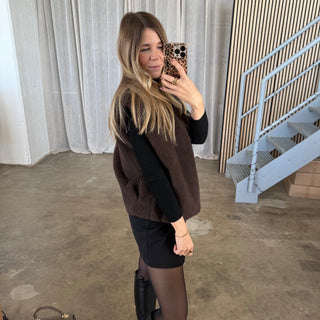 Teddy Weste - Dunkelbraun