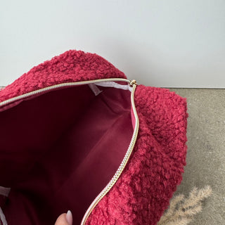 TINYTEDD Fluffy Kosmetiktasche Federmäppchen - Berry
