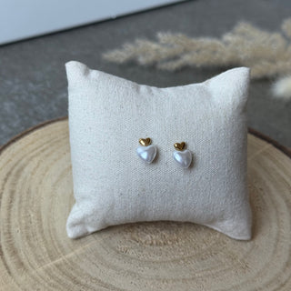 Love Pearl Stecker | Gold