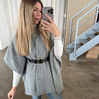 Poncho - Grau