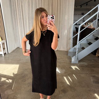 Oversize Kleid Molly - Schwarz